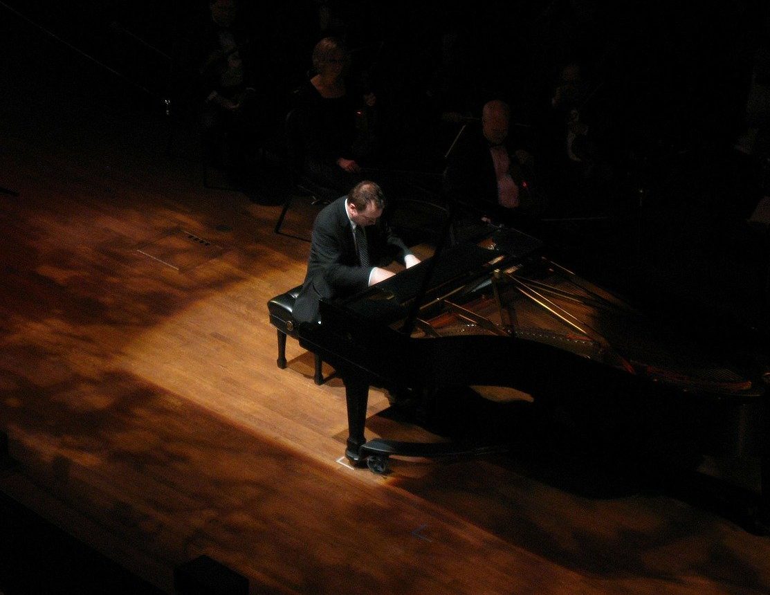 piano, pianist, stage